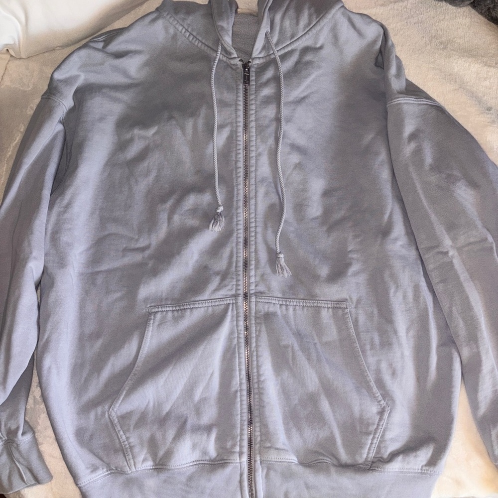 light blue brandy zip up
